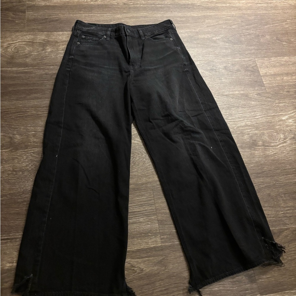 American Eagle Outfitters Black Flare Jeans